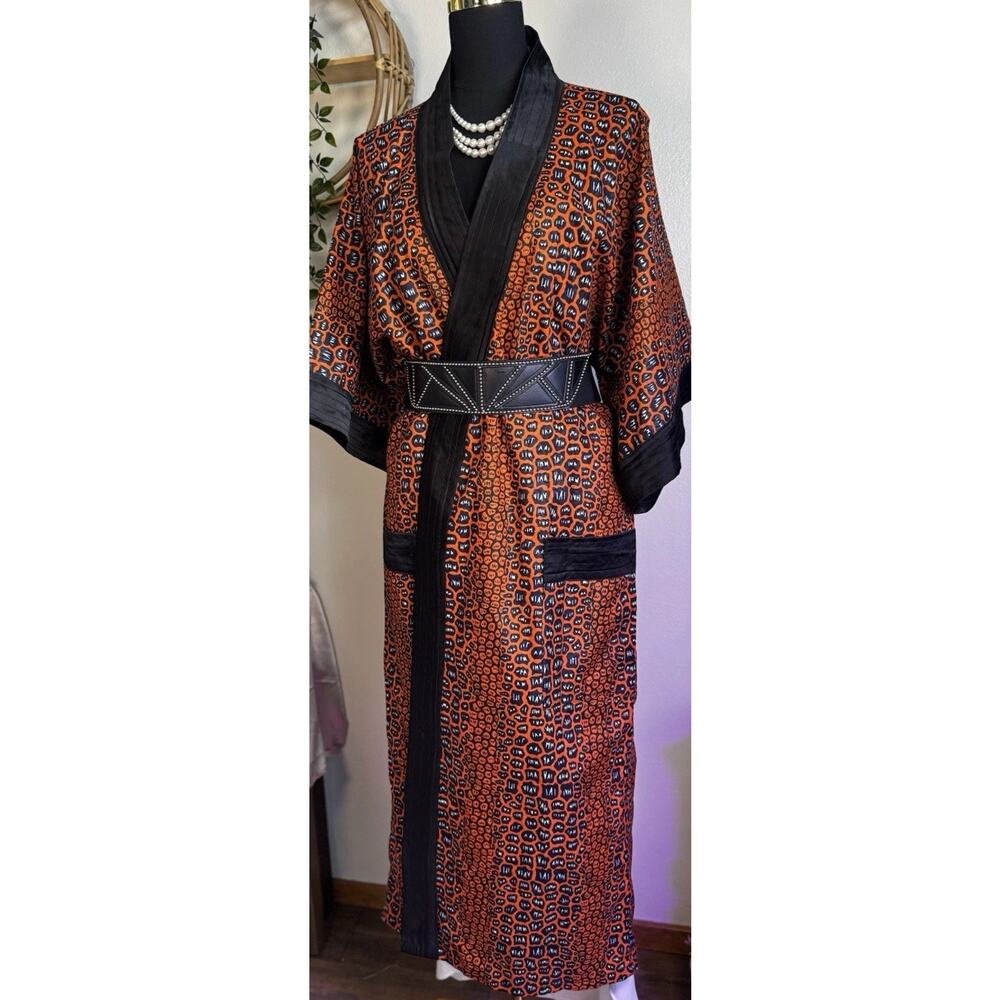 African Print Kimono Style Duster Bold Statement Piece | Boho Vibe | Ungendered - Picture 9 of 16